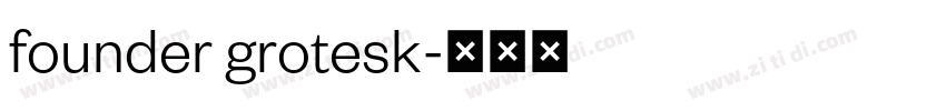 founder grotesk字体转换